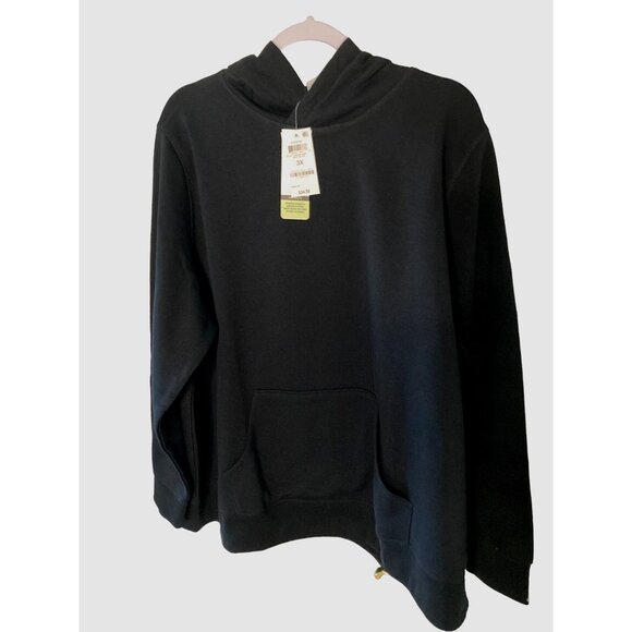 NWT ID IDEOLOGY PLUS SIZE PULLOVER HOODIE DEEP BLACK 3X - Picture 1 of 7